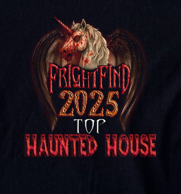 FrightFind 2025 Top Haunted Houses T-Shirt - Halloween