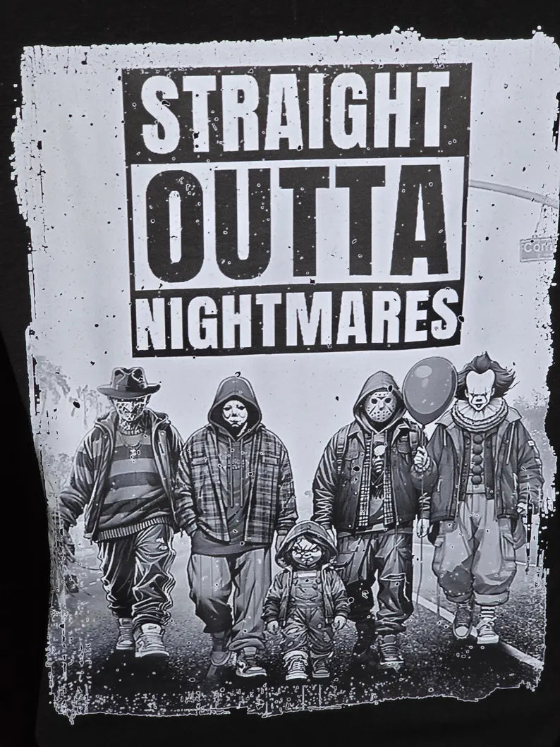 "Straight Outta Nightmares" - Horror Legends T-Shirt