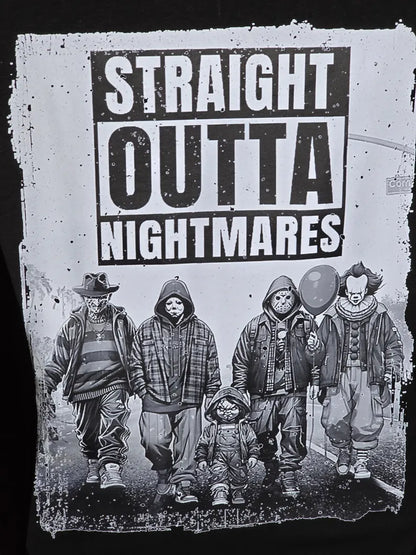 "Straight Outta Nightmares" - Horror Legends T-Shirt