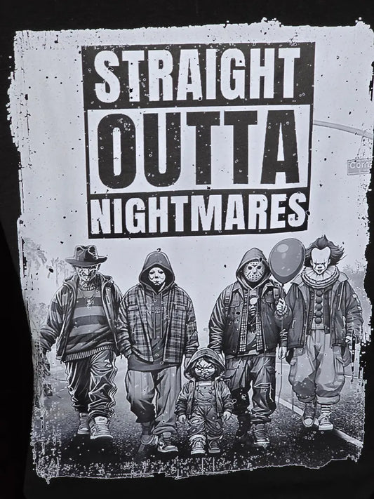 "Straight Outta Nightmares" - Horror Legends T-Shirt